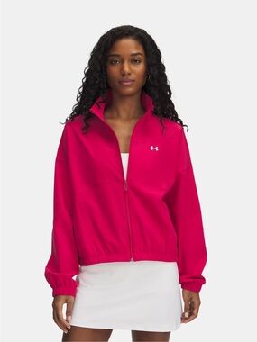 Under Armour Women's Hot Pink Zip-Up Bomber Jacket